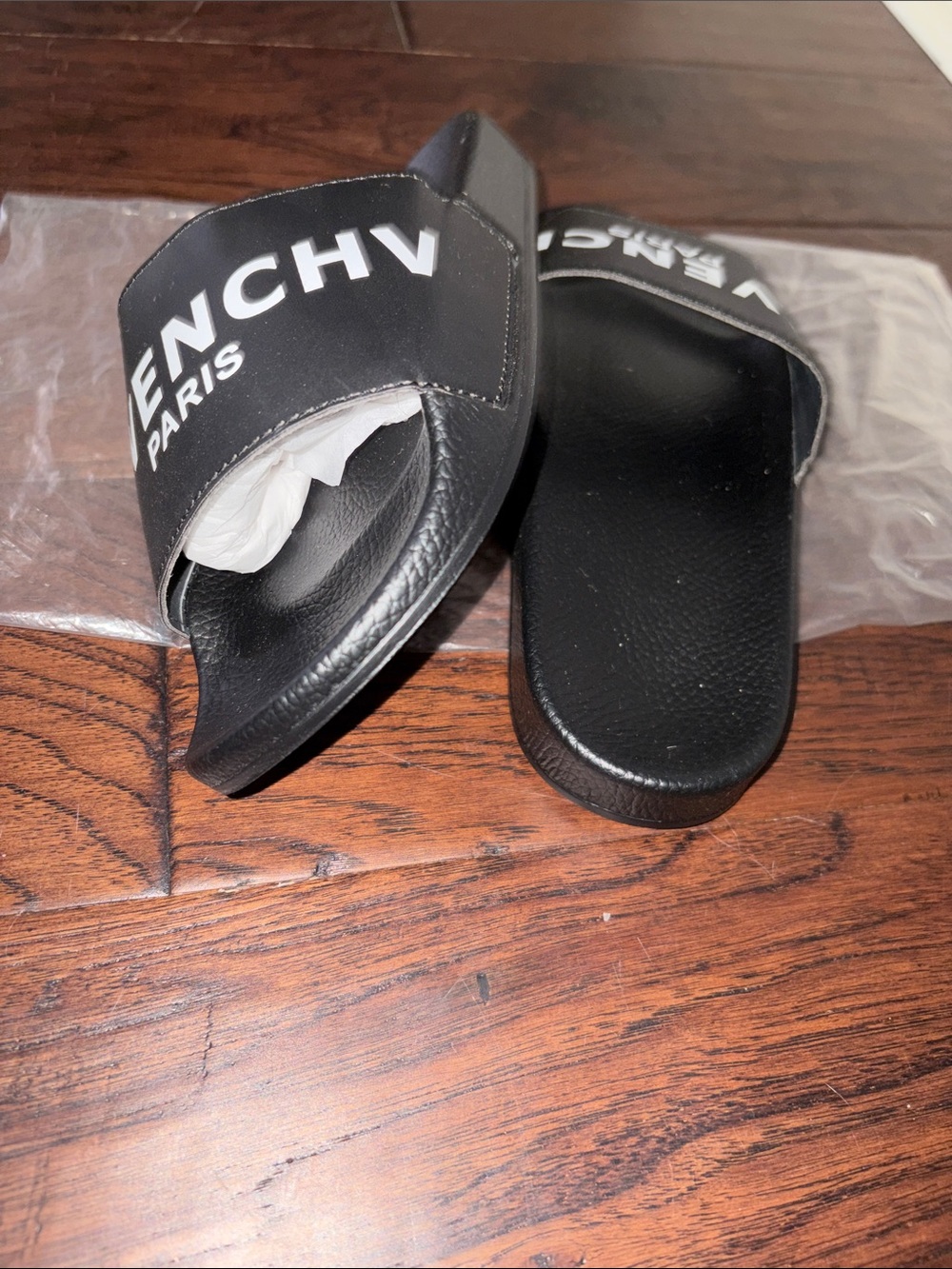 Brand new slides black and white